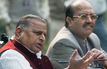 amar mulayam patch up after bypoll feud