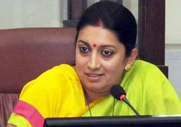 non veg food in iit stopped during upa rule smriti irani tells parliament