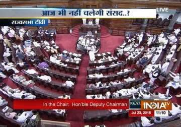 opposition protests on lalit modi washes out lok sabha question hour