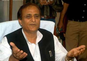 azam khan slams haryana cm says muslims are victims of saffron india