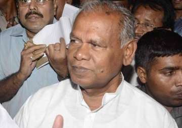posters ridicule manjhi bjp outside nitish residence