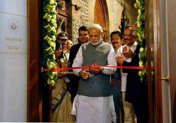 pm opens museum which has certificates of gandhi jinnah