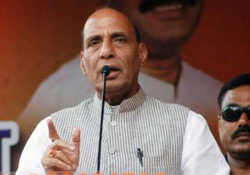 stop meddling in india s affairs rajnath singh to pakistan