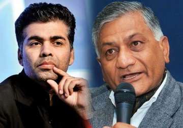 go and beat him up why are you getting after me vk singh on karan johar