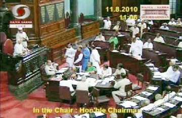 shiv sena members disrupt question hour in rs over belgaum issue