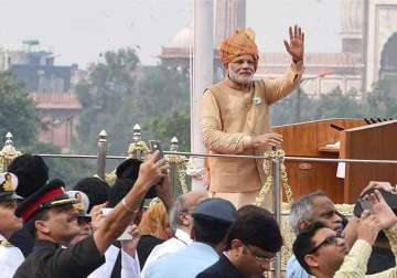 in pics pm modi s independence day speech vows to end corruption