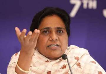 will not back land bill in rajya sabha mayawati