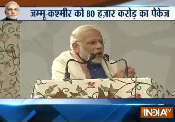 pm modi announces rs 80 000 cr package for j k invokes vajpayee