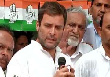 rahul gandhi gives narendra modi govt 0 out of 10