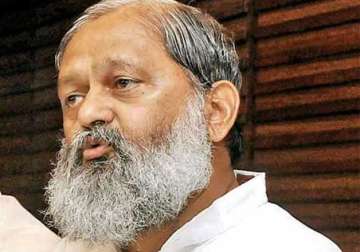 haryana s health minister anil vij upset over agitation by jats
