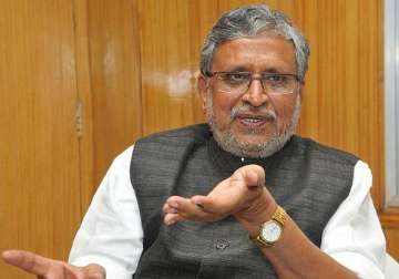 nitish failed to support rain hit bihar farmers sushil modi