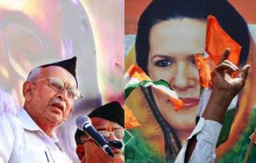 congress asks partymen to protest rss leader s anti sonia remarks