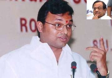 uproar in parl over business empire of chidambaram s son