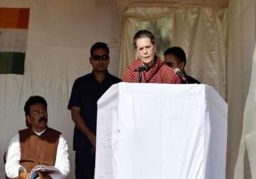 jharkhand polls modi govt has plans to privatise coal sector sonia gandhi