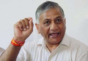 v k singh takes to twitter to counter rahul s parliament jibe