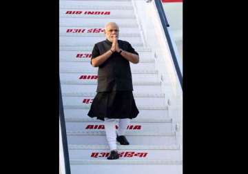 pm narendra modi returns home after three nation tour