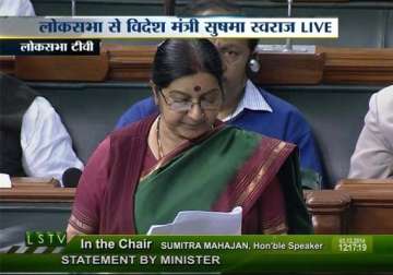 pm s foreign trips promote cooperation sushma swaraj