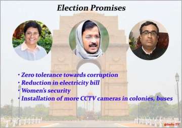 delhi polls promises that bjp and aap have made to voters