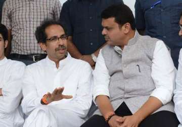 sena bjp ties hit rock bottom as devendra fadnavis completes one year