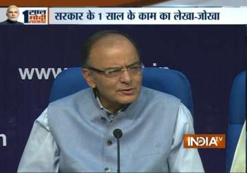 we gave one year of corruption free governance jaitley