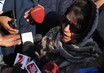 pdp does not have numbers to form govt on its own mehbooba mufti