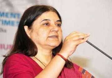 women s development is the only way to move india forward maneka gandhi