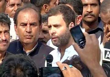 rahul gandhi targets pm modi says congress stands with farmers oppressed