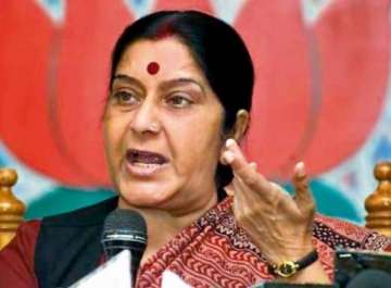 sushma asks haryana electors to vote without fear