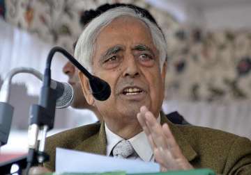j k polls only pdp can stop rise of bjp says mufti mohammad sayeed