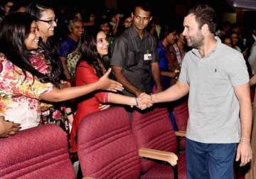 bengaluru student defends rahul gandhi says audience response at event was misconstrued