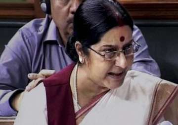 would sonia have left lalit modi s wife to die asks sushma in ls