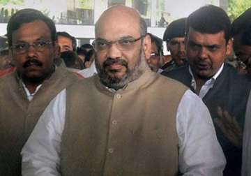 shah meets bhagwat said to have discussed j k land bill