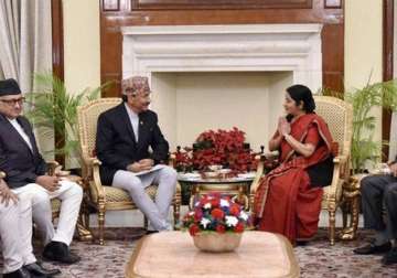 india wants nepal to credibly address challenges swaraj
