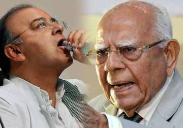 jethmalani calls arun jaitley a crook says will make sure he lands in jail