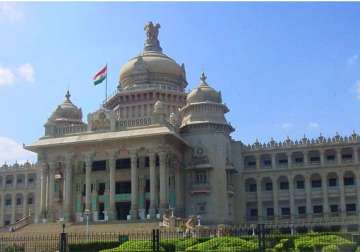 karnataka assembly adjourned twice as bjp raises farmers issue