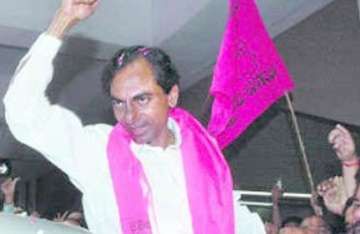 trs chief in delhi to drum up support for telangana