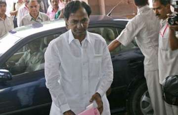 trs chief meets chidambaram to discuss telangana issue