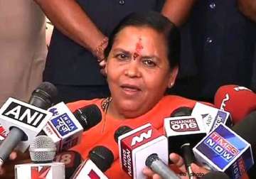 mppeb scam uma bharati refuses to comment on congress s allegations