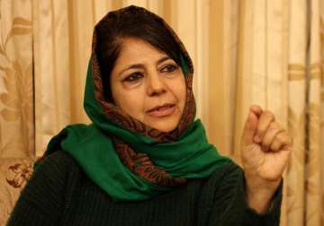 mehbooba mufti wants decisive measures from centre for government formation in j k