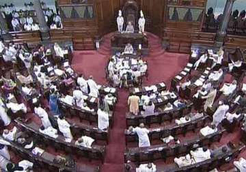 opposition forces adjournment of rajya sabha for over 40 minutes