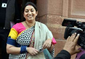 smriti irani to visit amethi tomorrow