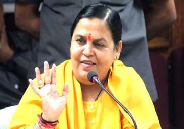 mppeb scam uma bharti terms congress allegations as conspiracy