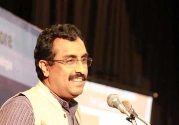 ram madhav differs with mufti sayeed on credit for polls