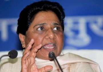 bjp raking up ram temple issue for up polls mayawati