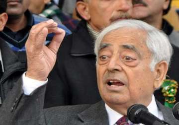 pm disapproves of mufti sayeed s comments