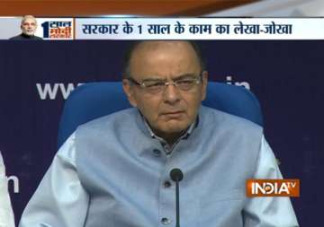 modi govt has given corruption free administration in last one year arun jaitley