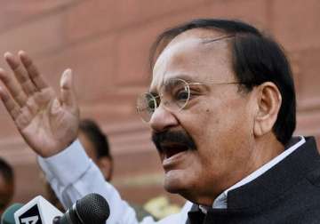 congress intolerant towards mandate of people venkaiah naidu