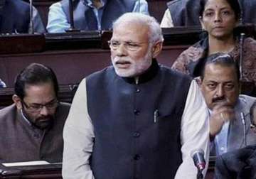 modi answers all accusations of opposition in rajya sabha
