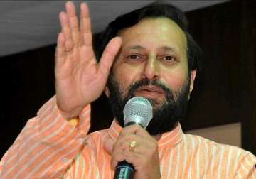 come clear on funding scam prakash javadekar to aap