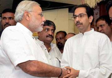 shiv sena takes jibe at narendra modi after guj civic poll results